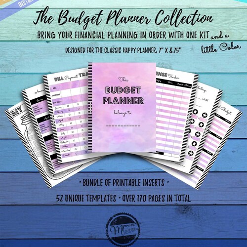 Classic Happy Budget Planner Printable Finance Inserts - Etsy