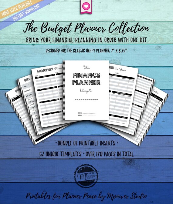 Budget Planner Printable inserts Financial Planner budget | Etsy
