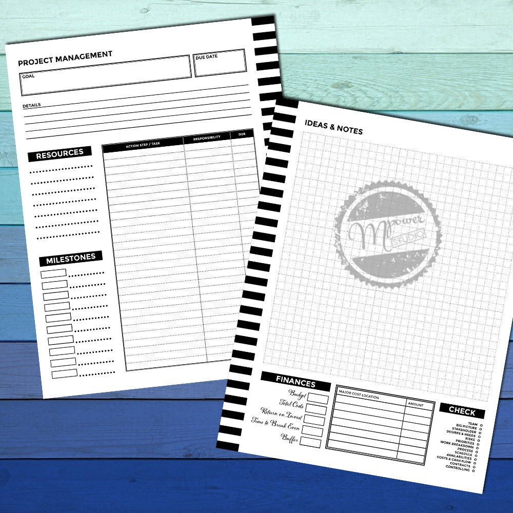Create 365 Classic Happy Planner Projects Printables Set, Goal Planner ...