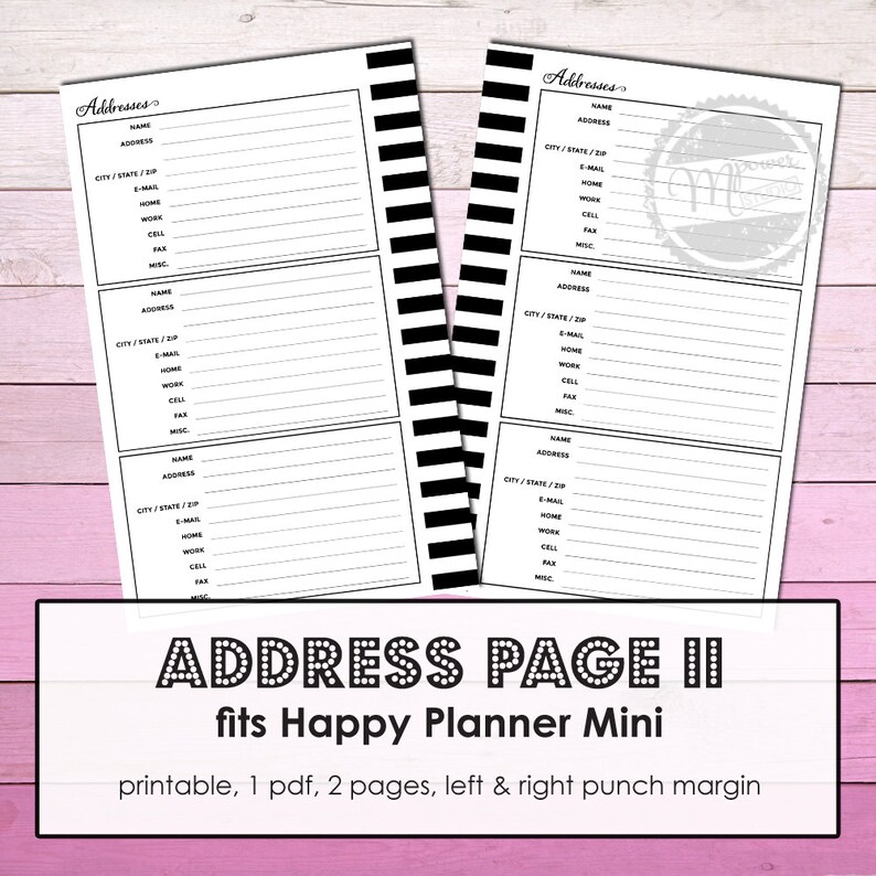 Mambi Create 365 Mini Happy Planner Printable Digitally Etsy Mambi create 365 mini happy planner printable digitally etsy