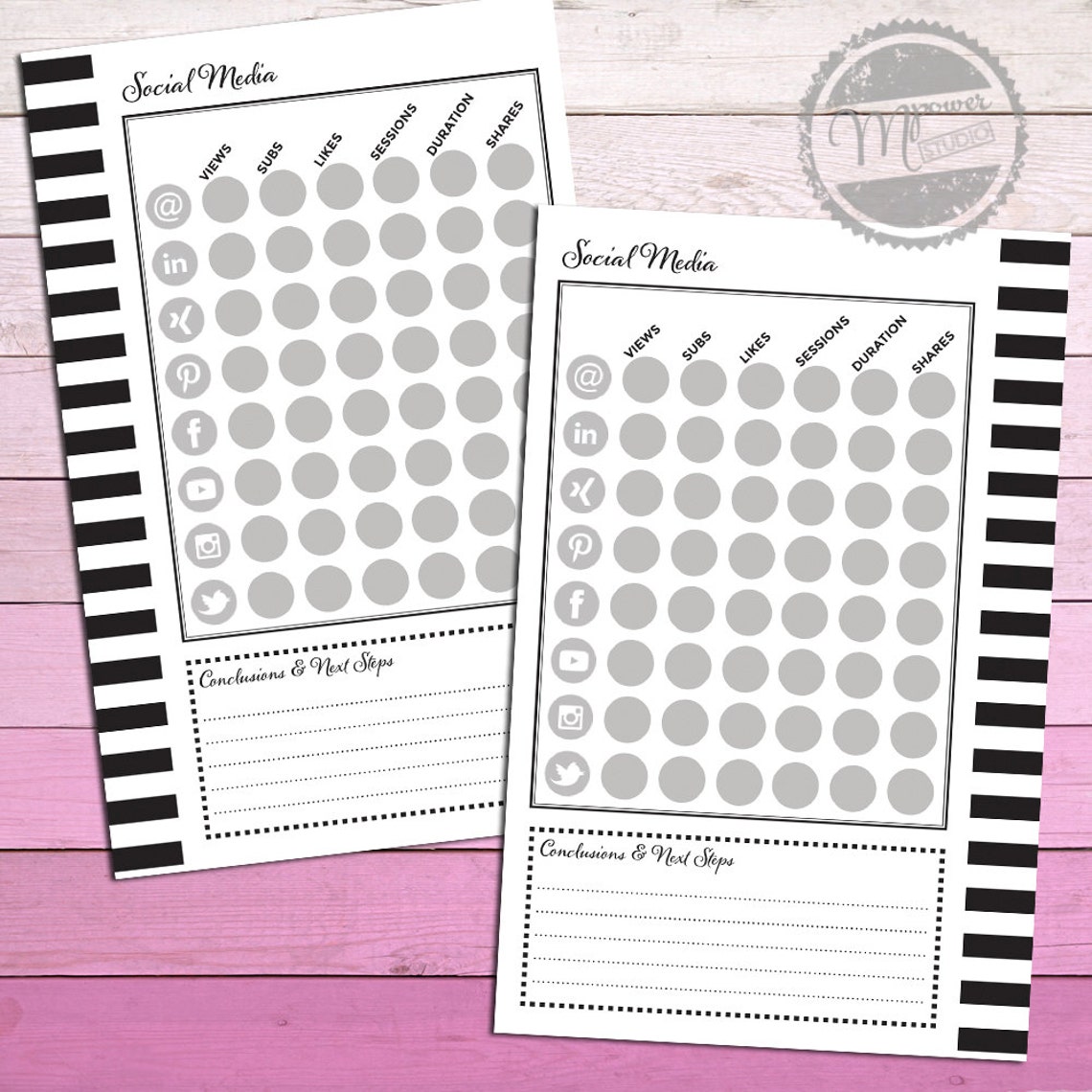 Mini Happy Planner Printable Productivity III Bundle. Blog - Etsy