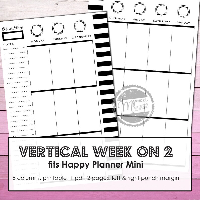 Create 365 Mini Happy Planner Printable Undated Weekly Etsy Create 365 mini happy planner printable undated weekly etsy