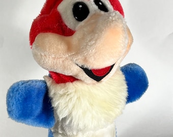 1967 CALTOY Woody Woodpecker Plush Puppet