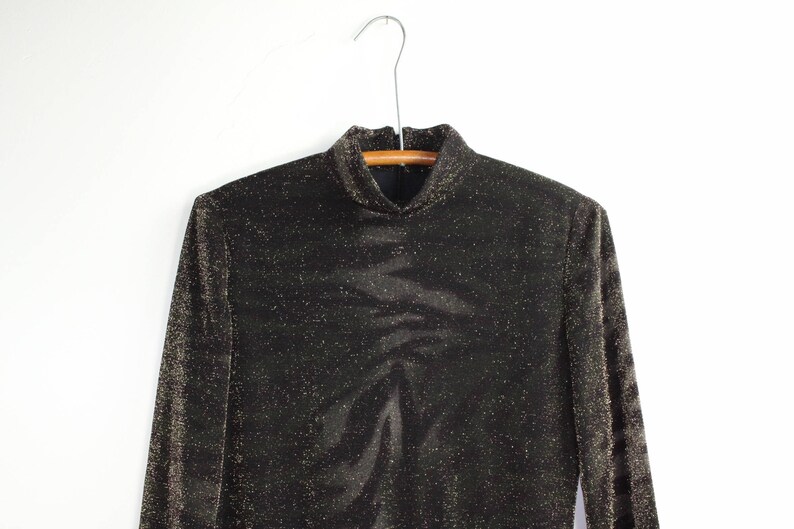 Vintage Cocktail Dress 90/'s Ellen Tracy Long Sleeve Midi Party Dress Small