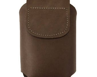 Note Leather Cell Phone Case Chocolate Brown