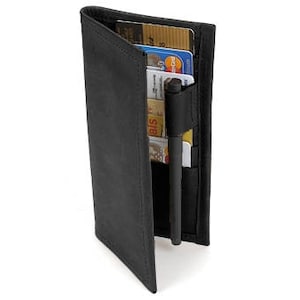 Black Leather Suitcoat Wallet