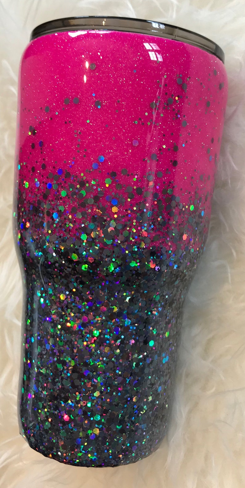 glitter stainless steel tumbler