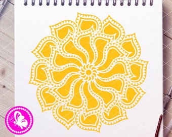 Download Clip Art Yoga Mandala Svg Namaste Points Dots Png Iron On Jpg Pdf Lotus Flower Mandala Decor Meditation Pillow Tshirt Design Cricut Project Art Collectibles