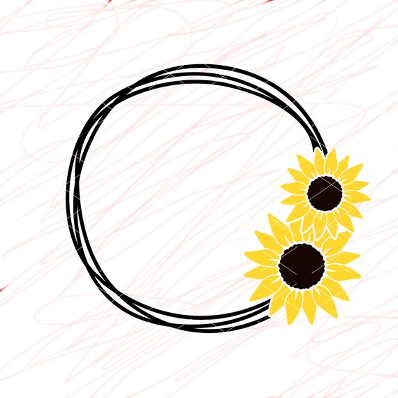 Free Free 285 Sunflower Monogram Frame Svg SVG PNG EPS DXF File