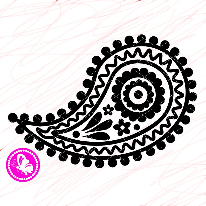 Download Paisley svg designIndian Paisley Flower cut files svg ...
