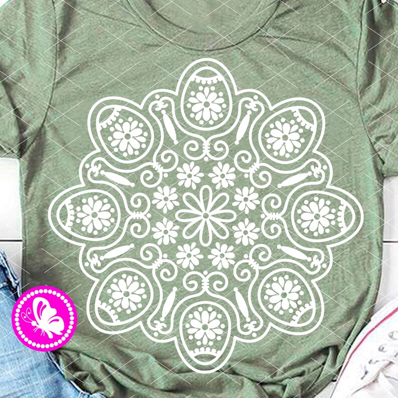 Download Mandala svg Easter decor Eggs png Mandala wall art flower ...