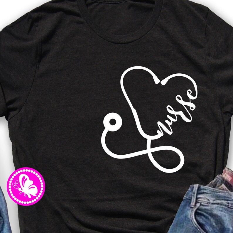 Download Nurse svg Stethoscope sign clip art Nurse shirt downloads ...