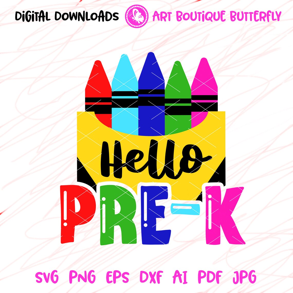 Hello Pre-k svg Preschool teacher gift svg designs Kids Boys | Etsy