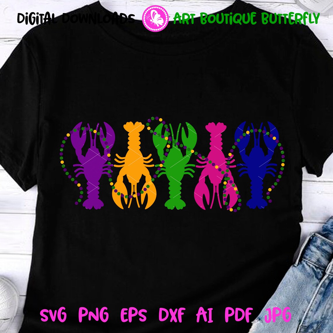 mardi gras beads svg