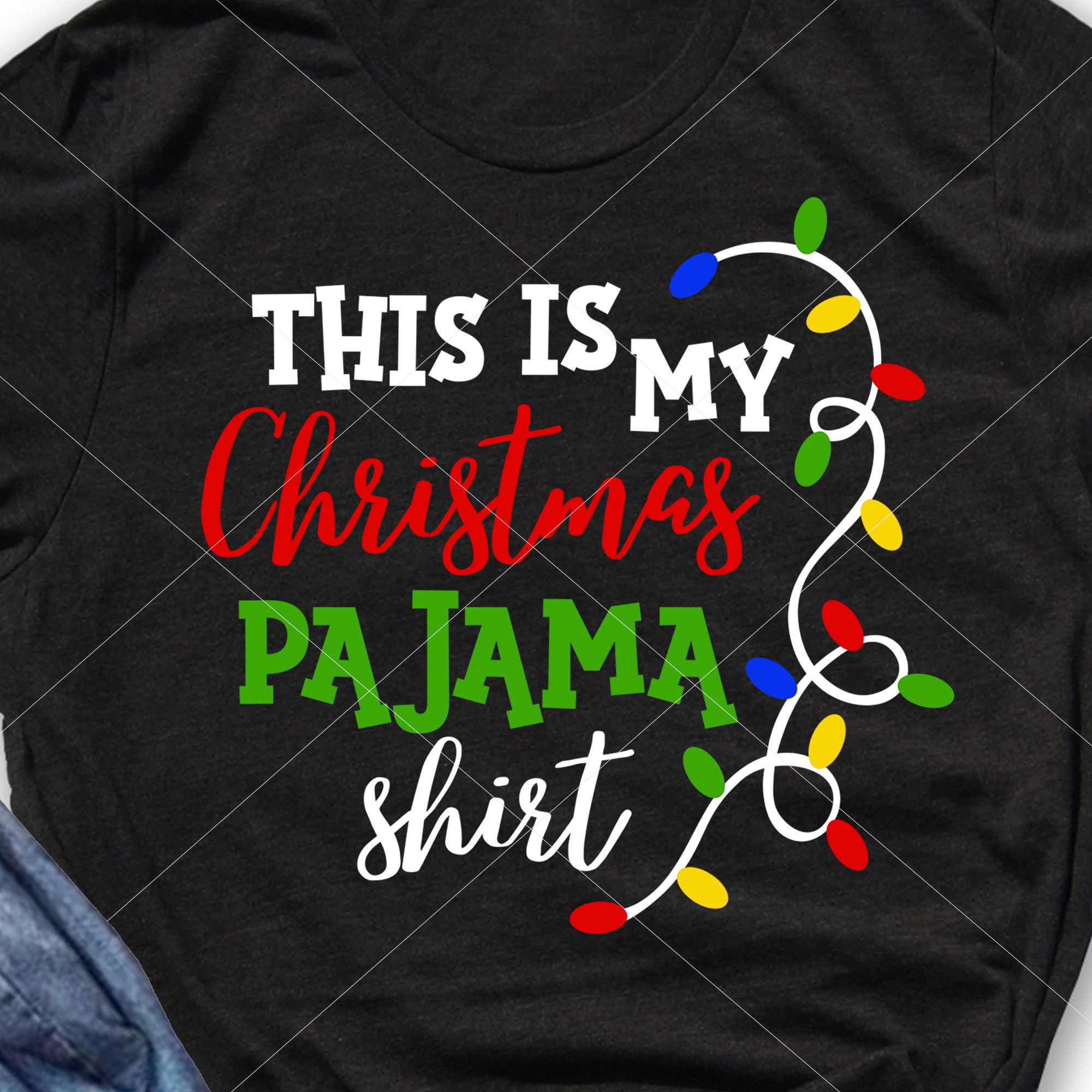 Download Pajamas Svg This Is My Christmas Pajama Shirt Svg Files Etsy