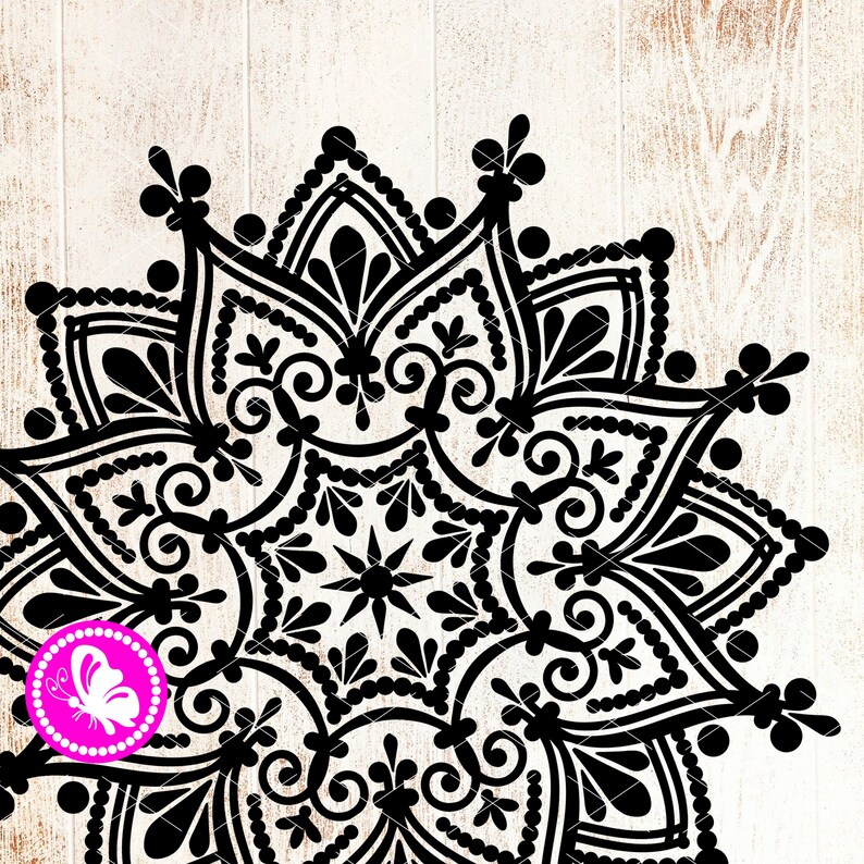 Download Mandala svg Floral mandala wall art Flower svg Monogram | Etsy