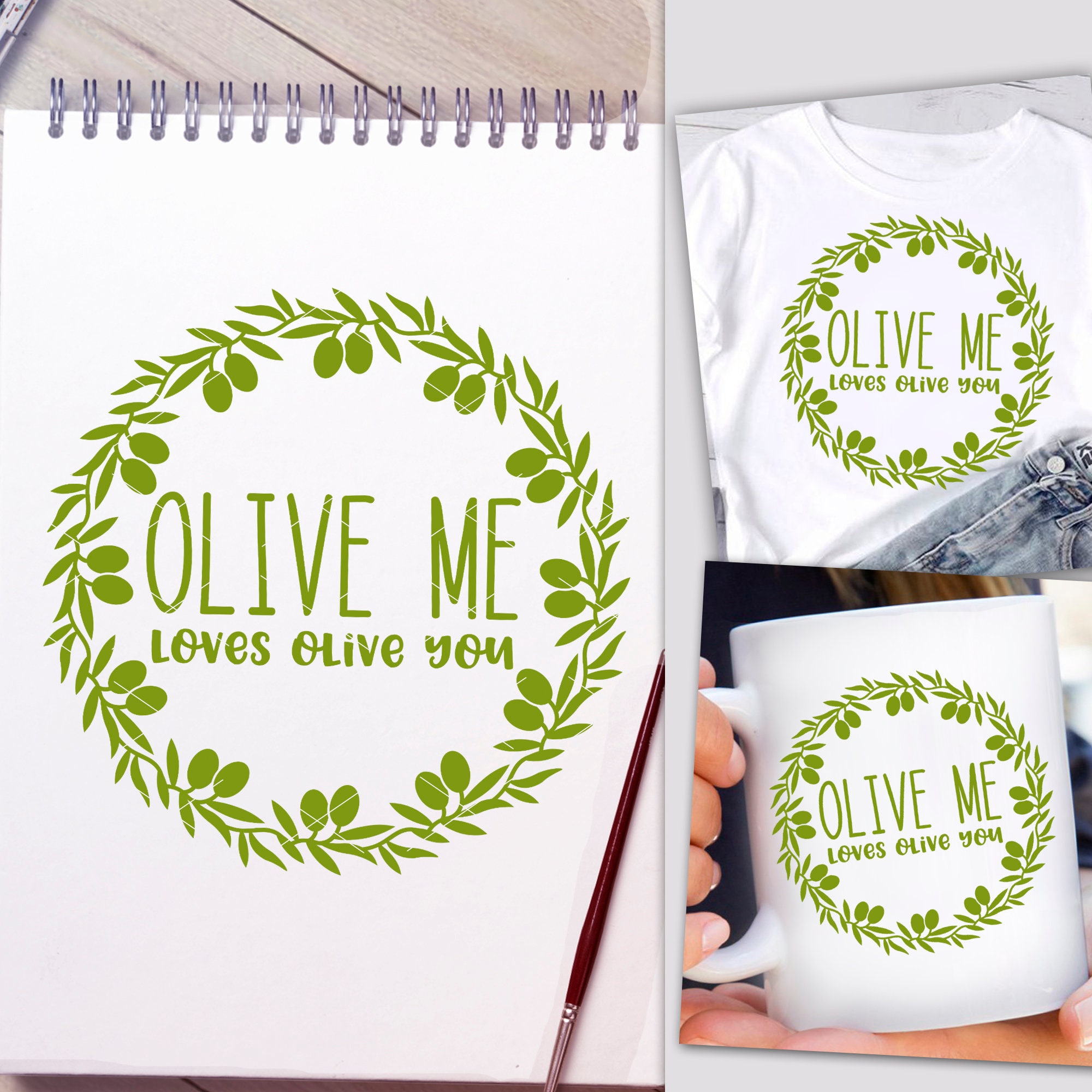 Olive me loves olive you svg saying Kitchen decor Svg file Etsy