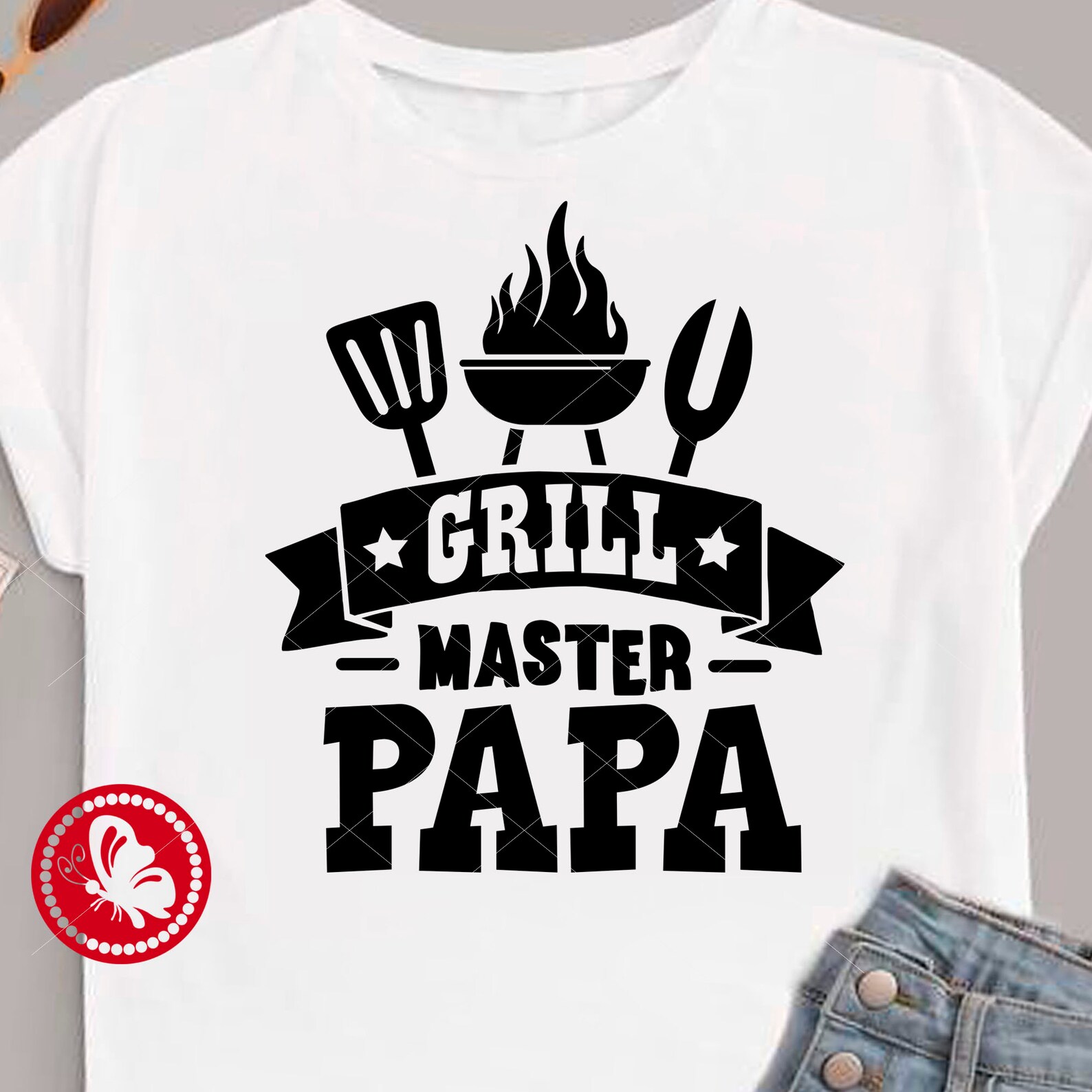 Grill master Papa svg BBQ sign Grilling gifts Grill apron Etsy