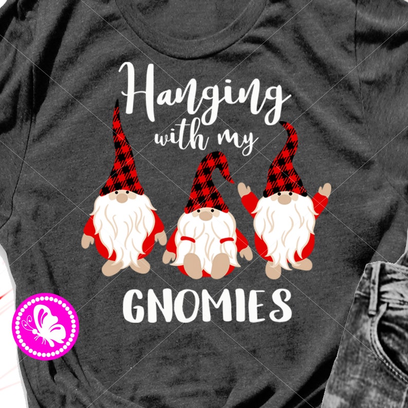 Download Hanging with my Gnomies svg Buffalo plaid Gnomes hat ...