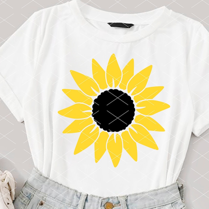 Download Sunflower svg files for cricut Yellow flower png Autism | Etsy