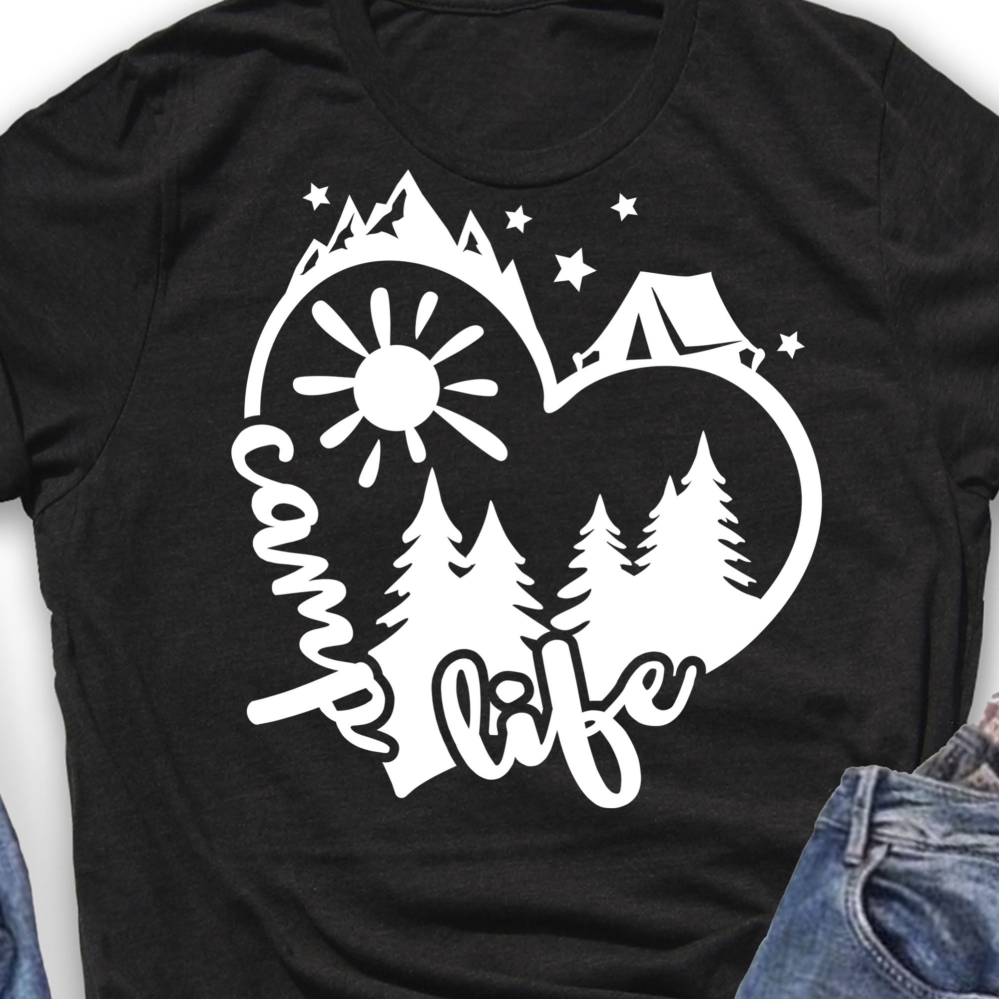 Camp life svg Camp decor Camper shirt vector files Camper Etsy