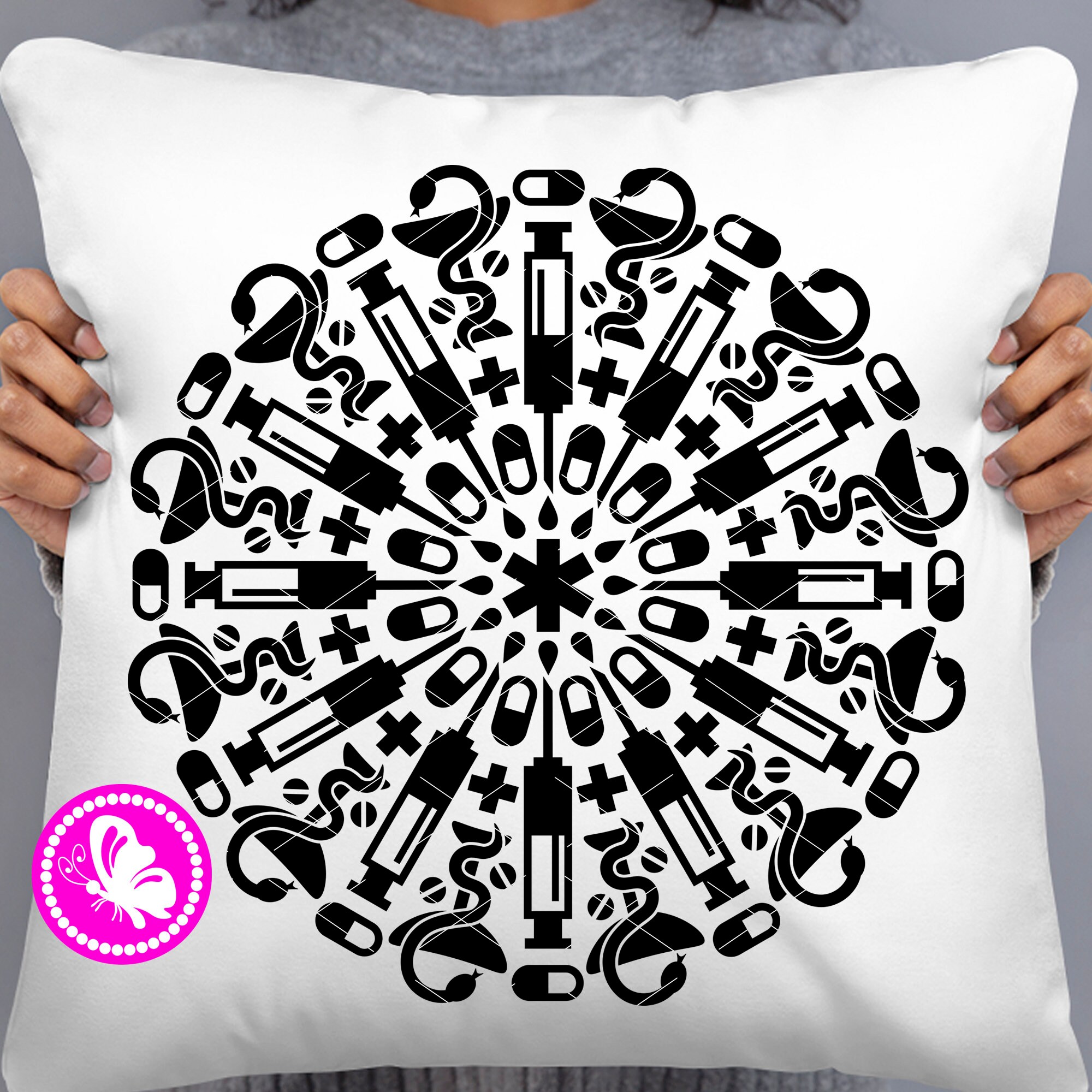 Download SVG Mandala Nurse signs Medical design svg files for ...