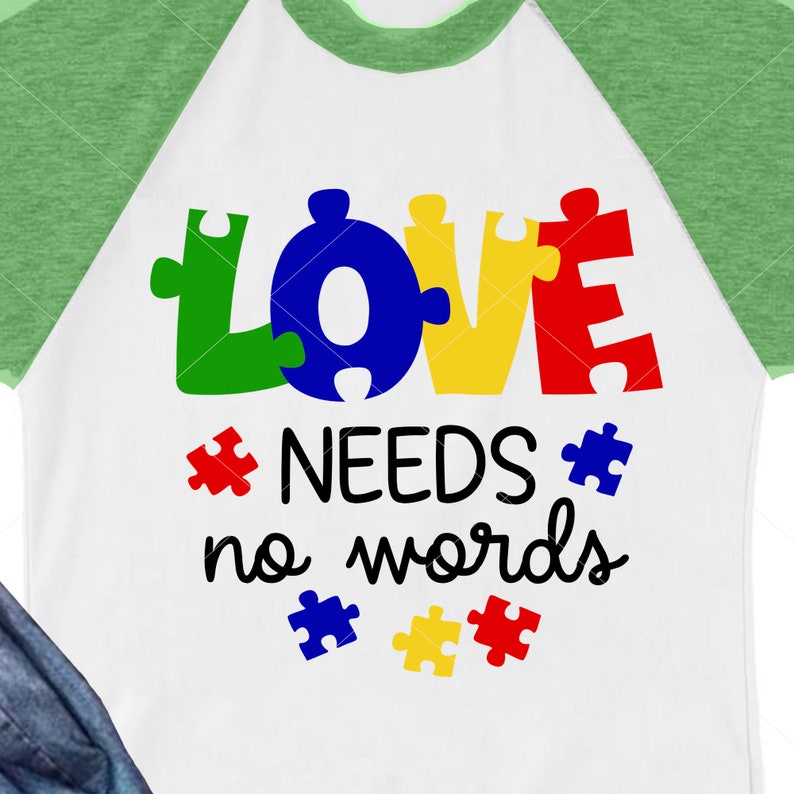 Download Autism awareness svg Love needs no words Puzzle piece ...