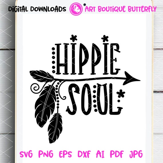 Download Peace Cut File Peace And Love Svg Boho Printable Silhouette And Cricut Hippie Soul Svg Clip Art Art Collectibles