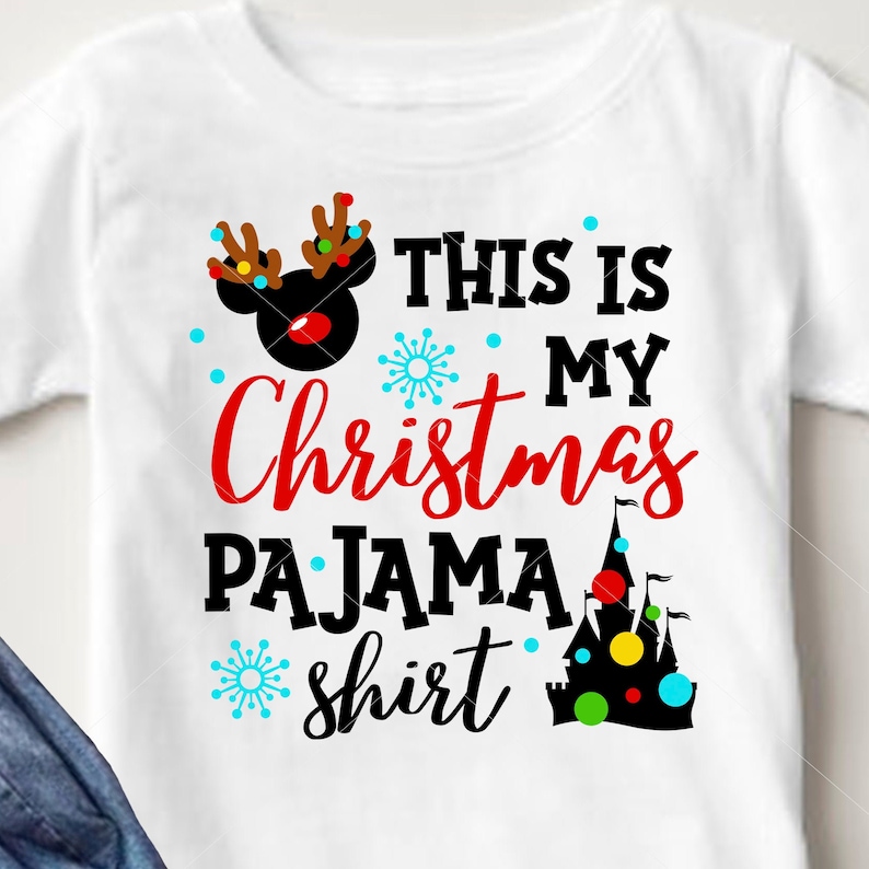 This is my Christmas pajama shirt svg Minnie ears reindeer Etsy