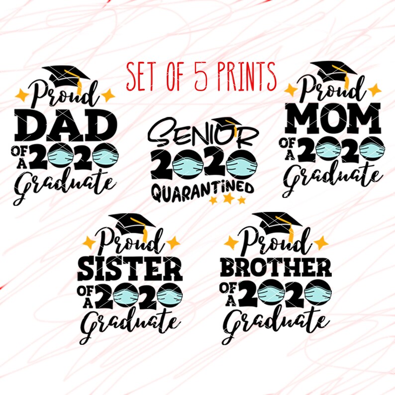Download BUNDLE svg Proud Brother of a 2020 graduate Sister Mom Dad ...