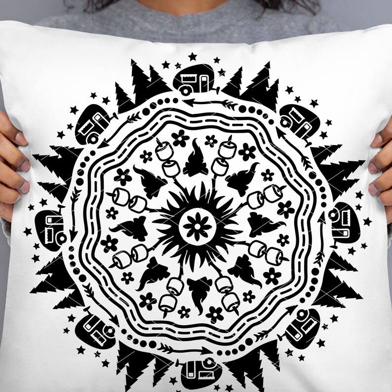 Download Camper trailer Mandala svg Travel trailer decor Camp sign ...