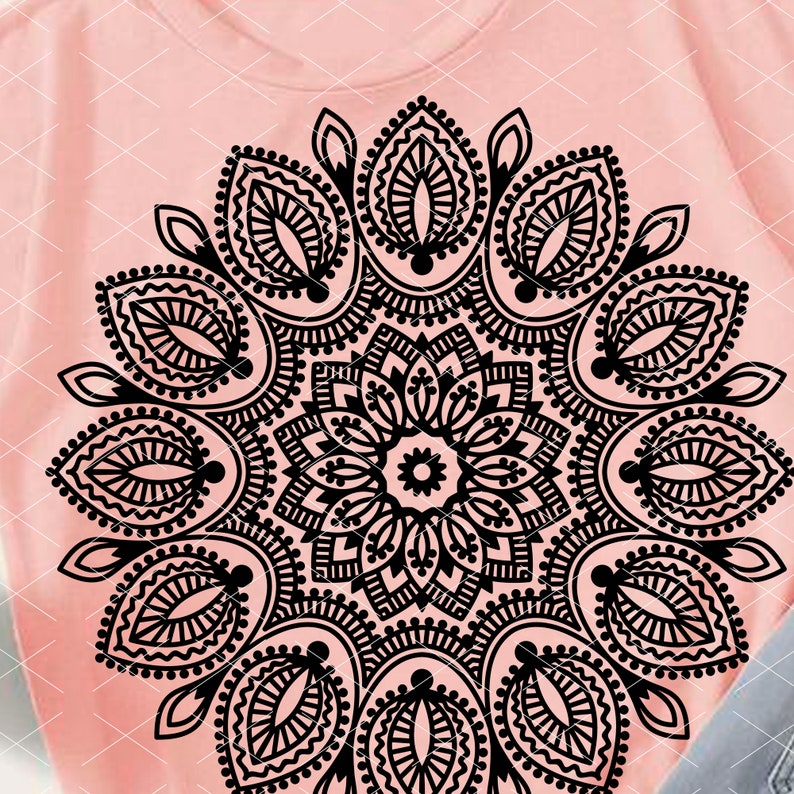 Download Indian Ethnic Mandala Svg Floral Mandala Wall Art Lotus Etsy