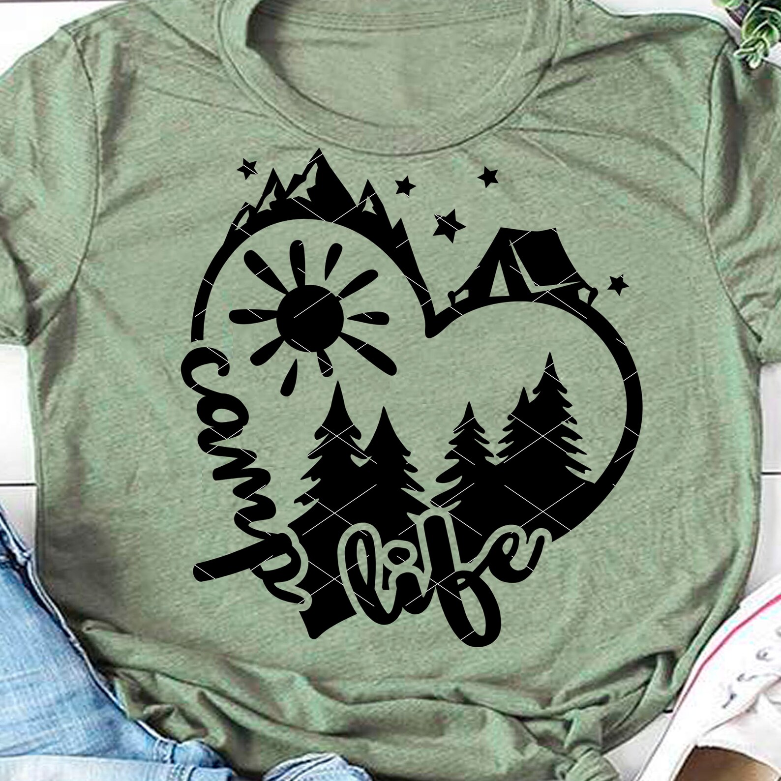 Camp life svg Camp decor Camper shirt vector files Camper Etsy