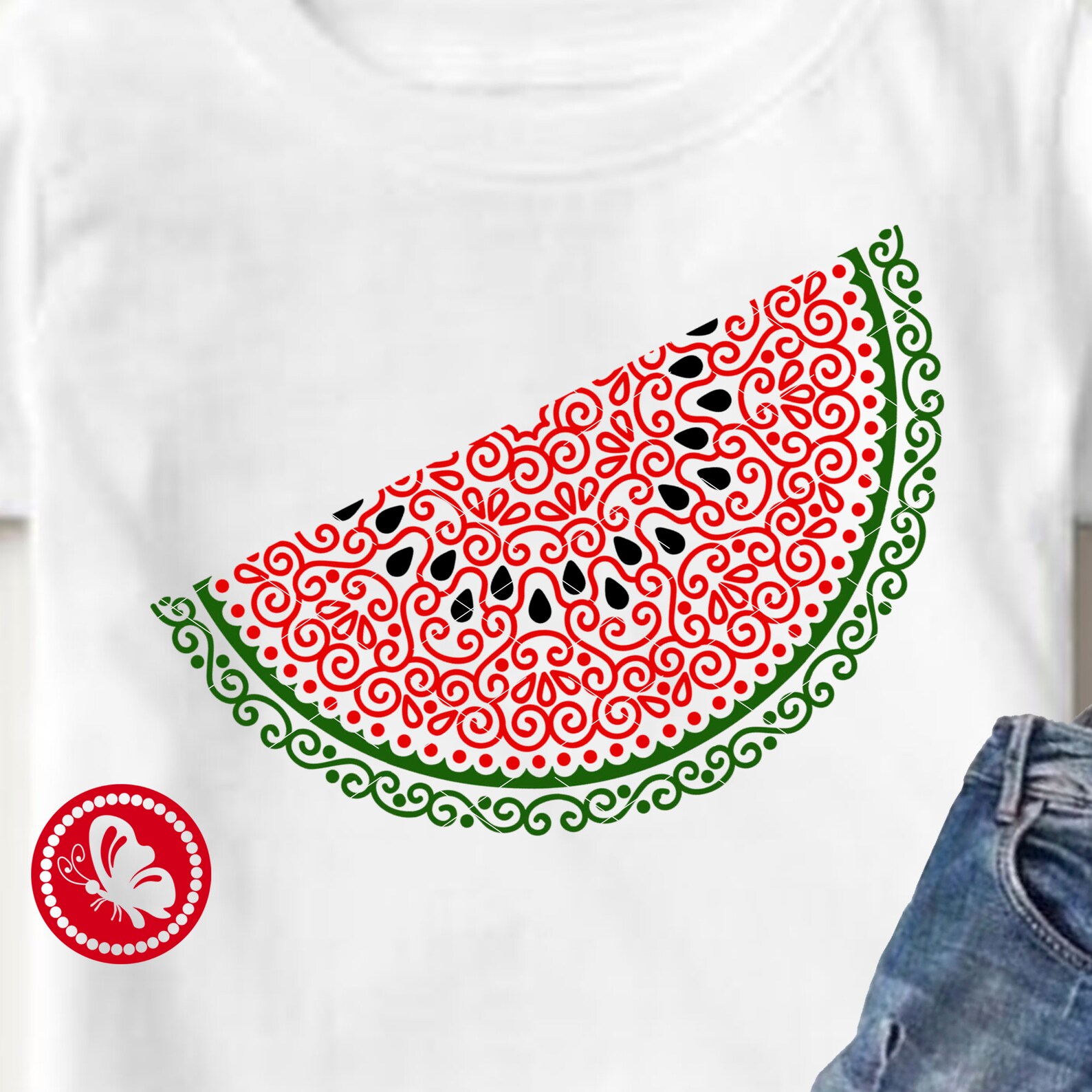 Download Zentangle Watermelon svg Mandala wall art Monogram sign ...