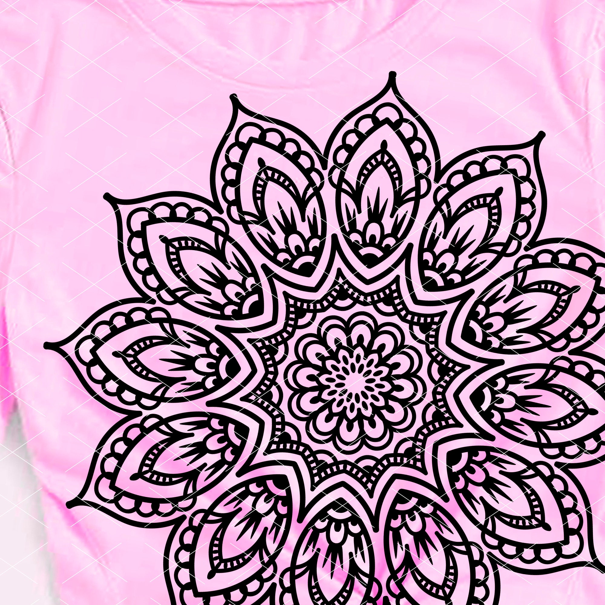 Download Mandala Lotus Flower Svg Namaste Mandala Wall Art Instant Etsy