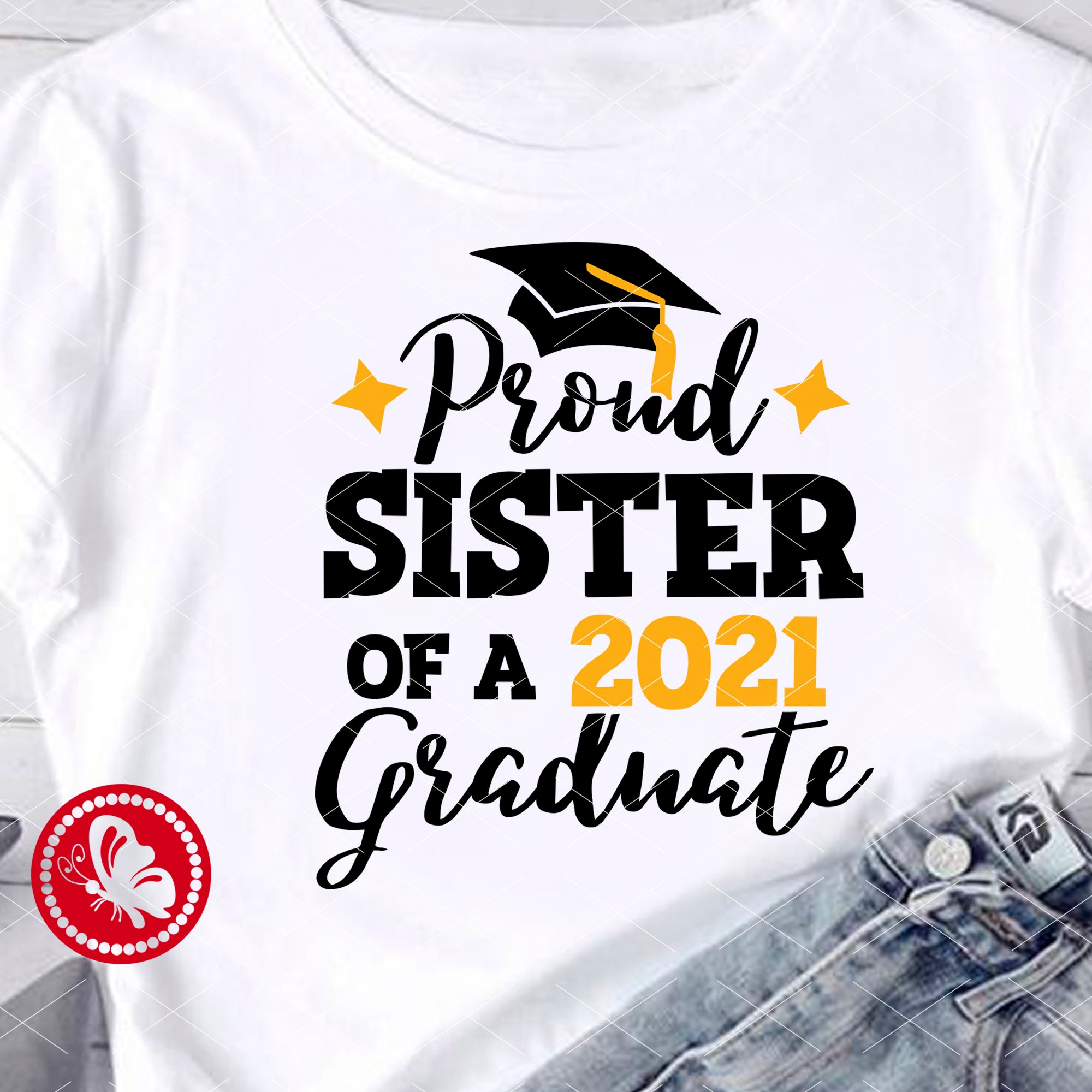 Proud Sister of a 2021 graduate svg Sister svg Proud family | Etsy