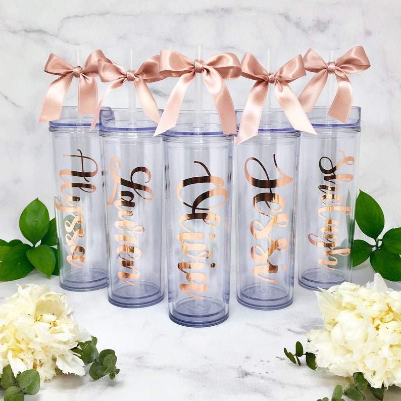 Personalized Tumbler Water Bottles Includes Straw & Bow Etsy