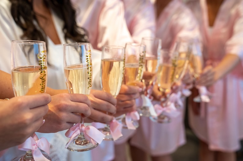 Our Champagne Flutes are prefect for your Wedding Day with bridesmaids! Looking for something special to toast with your Maid of Honor? You’ve found it!