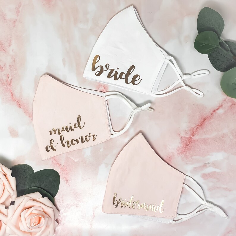 Bachelorette Face Mask Custom Wedding Party Favor Etsy