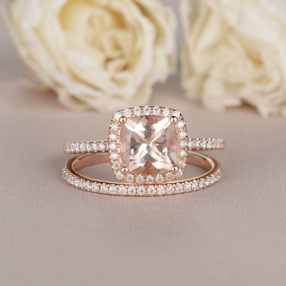 Ideas For Cushion Cut Morganite Engagement Rings
