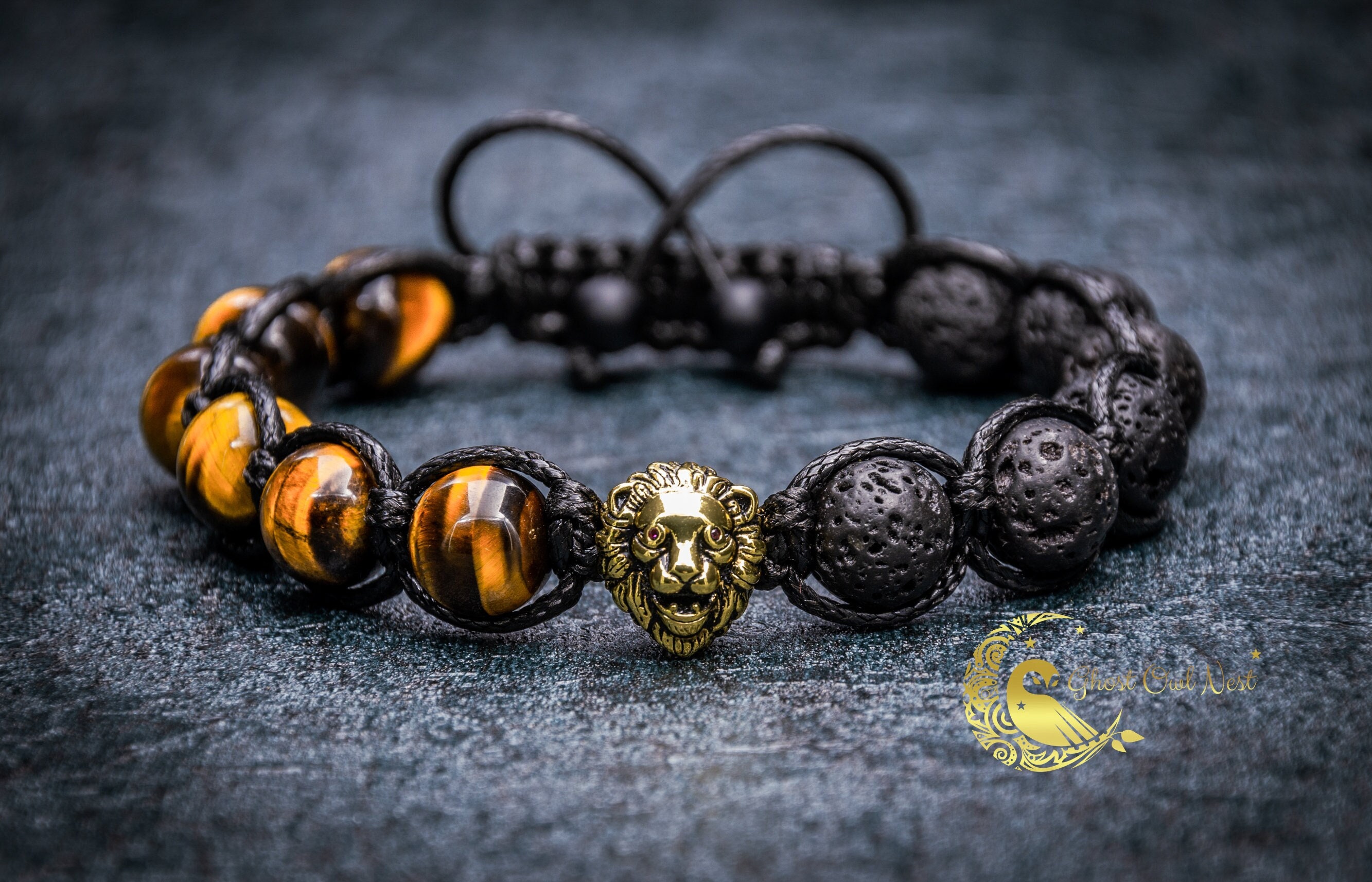 Gold Surgical Steel King Lion Bracelet | Classy Men Collection
