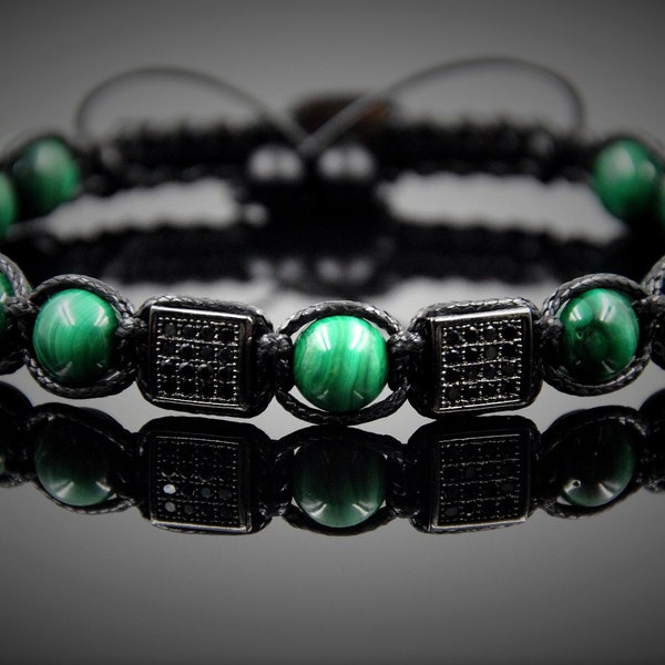 Bracelet Shamballa Bracelet Malachite Bracelet Homme Bracelet Energie Bracelet Méditation Bracelet Protection Bracelet Balance Bracelet Reiki Bracelet