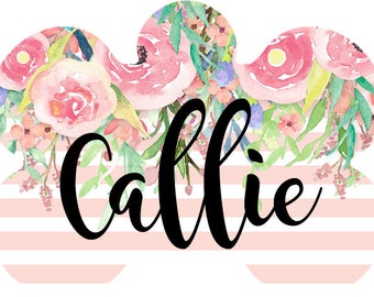 Dog tags for dogs, Pet ID Tags, Personalised Pet Tag, Pet Name Tag, Dog Tag, Pink Floral theme