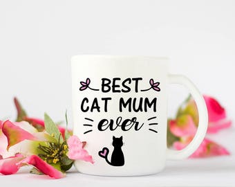 Cat themed Mug, perfect mug for Mum or if you are a cat mum.Special gift for the cat lover in the family.