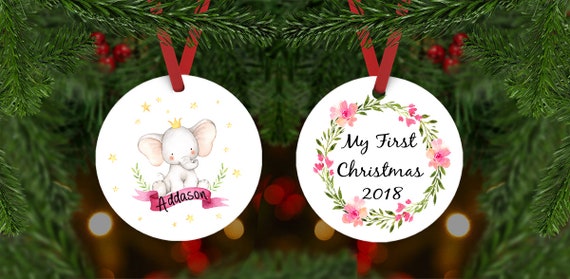 personalised baby christmas decorations