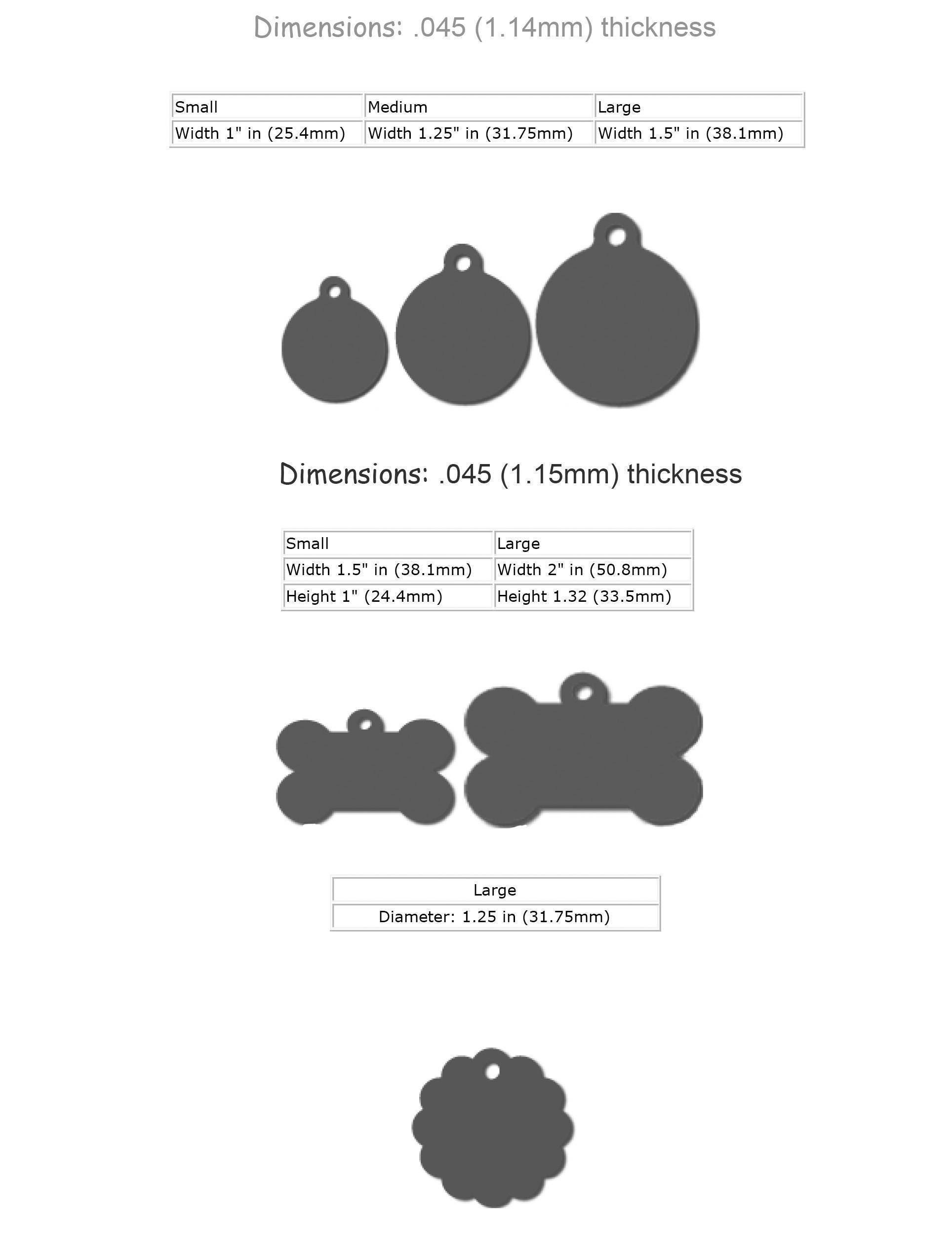 Pet ID Tag Personalised Pet Tag Dog Tag for Dogs Pet Name Etsy Australia