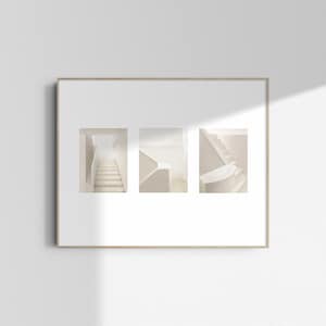 Set of THREE / All in ONE Illustration Giclee Prints - Staring Into Stairs | A3