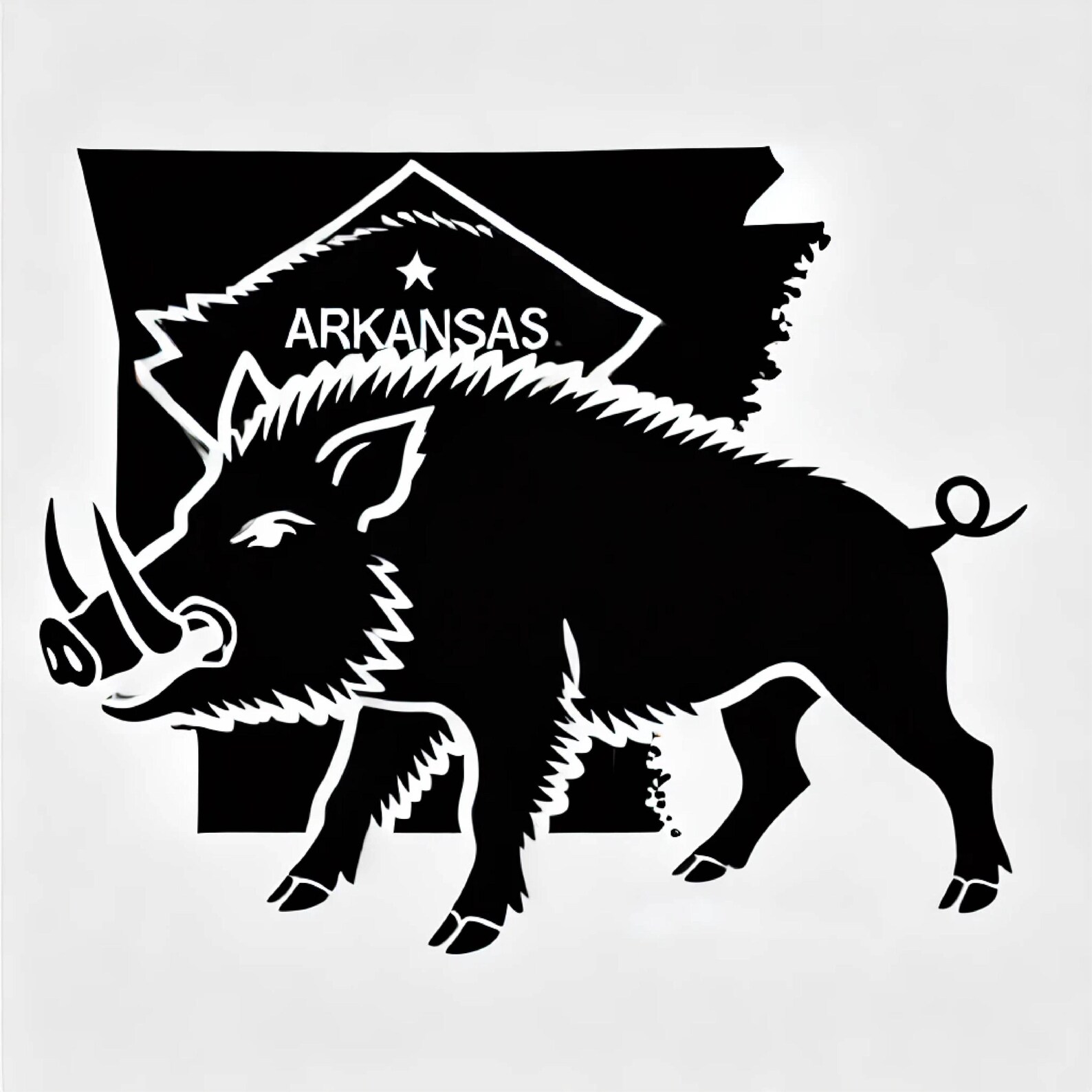 Arkansas Razorbacks Round Svg SVG, PDF, PNG, Jpeg of Arkansas Razorback Vector. Instant Download ...