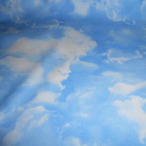 Clouds Sky Timeless Patchwork Fabric Cotton 50 x 110 cm image 2