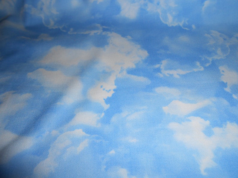 Clouds Sky Timeless Patchwork Fabric Cotton 50 x 110 cm image 2